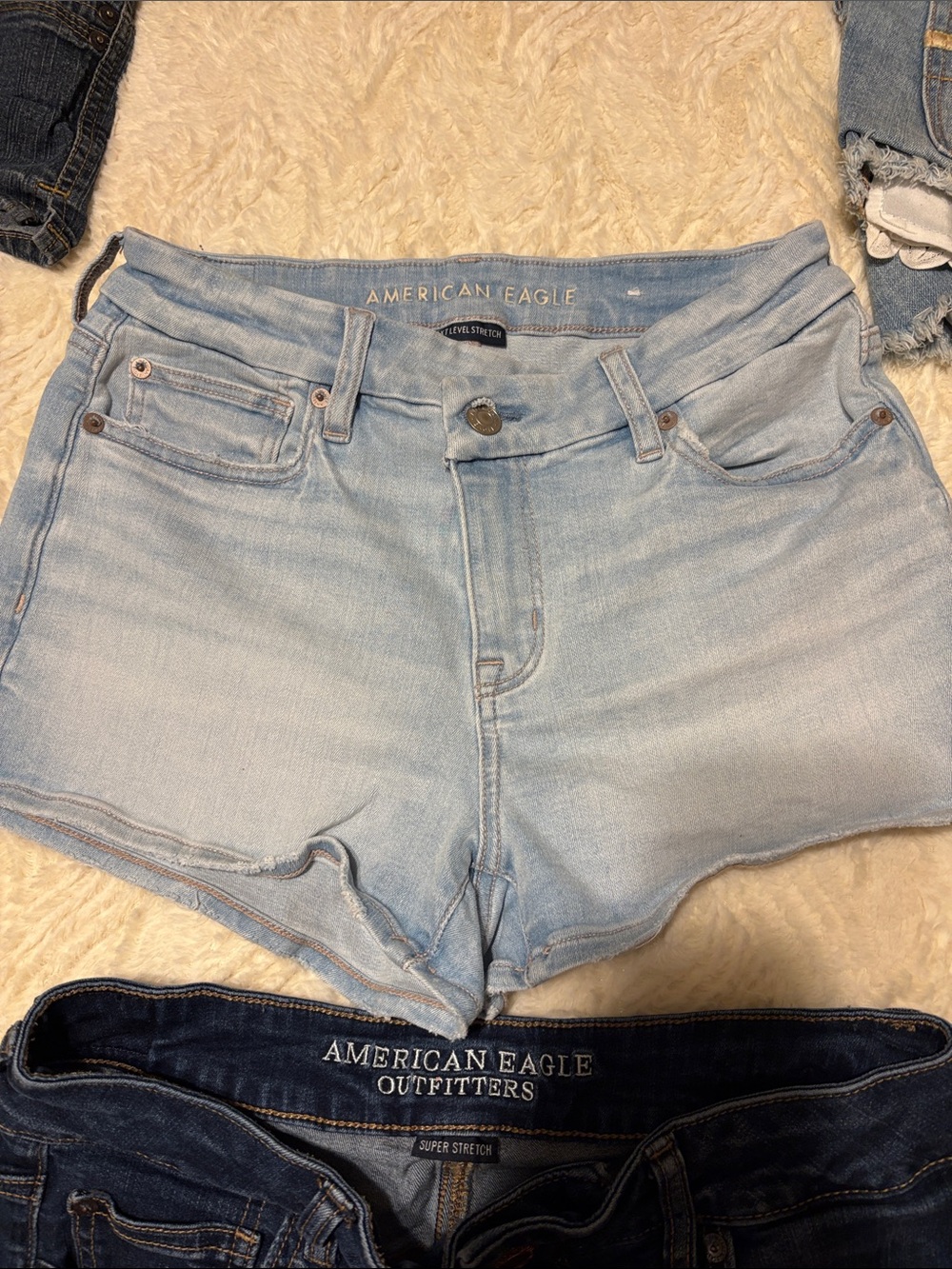 American Eagle Outfitters Light Wash Denim Shorts